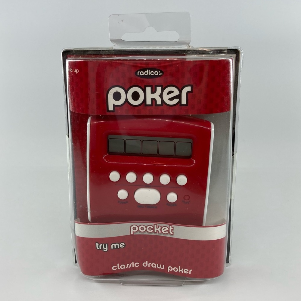 New Radica Mattel Poker Classic Draw Handheld Game
